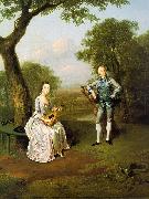 Arthur Devis Sir Nathaniel and Lady Caroline Curzon oil painting artist